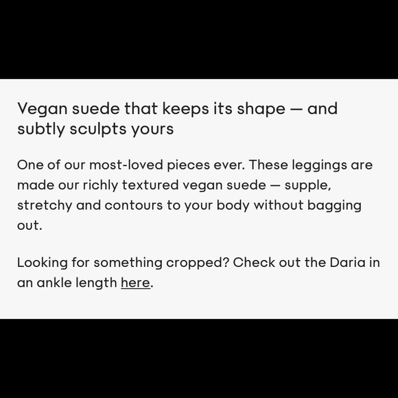 ⭐️Aritzia⭐️vegan suede Daria leggings❤️ - Picture 6 of 14
